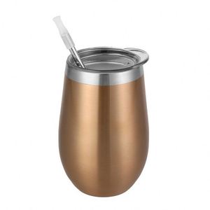 Gobelet isotherme en acier inoxydable à double paroi, droit, 12 oz, pour sublimation - Product Image 3