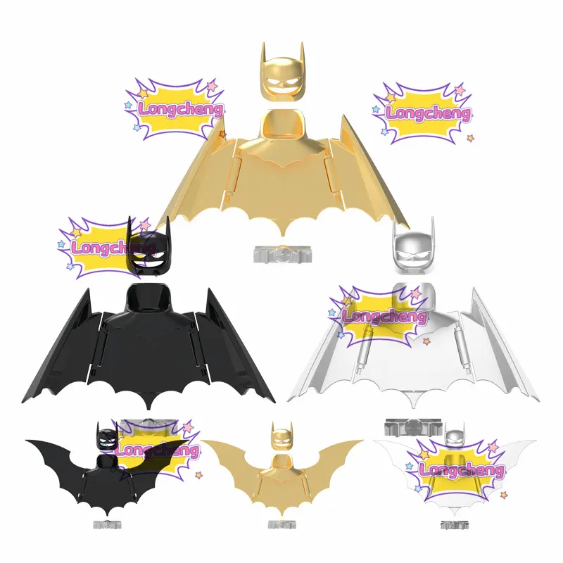LE10 LE11 LE12 Kingdom Come Super Heroes Black Golden Bat Armor Iron MK1 Mark Man Building Block Assemble Collect Toys for Kids