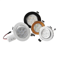 Spot LED rond encastré en aluminium pour plafond, mini lampe encastrée moderne pour intérieur