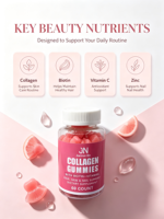 Gummies au collagène pour éclaircir la peau et supplément de beauté antioxydant avec biotine sans gluten