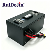 Batterie lithium-ion à fonctionnement continu 60Ah 80Ah 105Ah 200Ah 300Ah avec chargeur pour robot AGV, ligne de production d'usine 24h/24