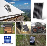 Kit de panneaux solaires rigides personnalisables 12V 18V 24V 5W à 80W avec options de câbles SAE et de clip allume-cigare sur mesure et contrôleur solaire