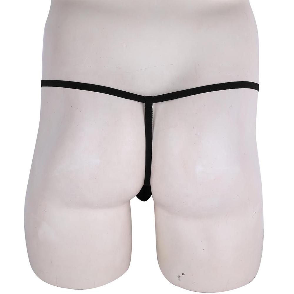 HOM heren microfiber g-string plume zwart