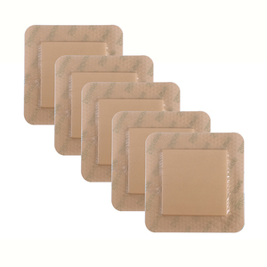 Pansement médical auto-adhésif absorbant en mousse de silicone à bords souples, taille <span class=keywords><strong>10</strong></span>*10cm - Product Image 1