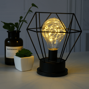 โคมไฟตั้งโต๊ะข้างเตียงแบบพกพาโคมไฟ LED สำหรับร้านอาหารสไตล์โมเดิร์น - Product Image 4