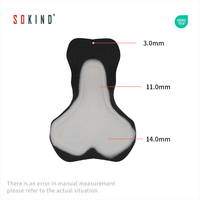 Coussinets de vélo 3D en gel haute performance, antichoc, en mousse perforée, séchage rapide, écologiques, respirants, Spandex/Nylon Sokind