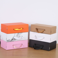 Boîte Cadeau Pliante Personnalisée Portable, Boîte Mystère, Sac Cadeau de Fêtes, Boîte Vide pour Papeterie, Cadeaux d'Affaires en Carton Kraft Ondulé