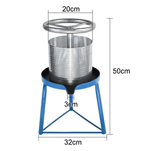 Presse-fruits manuelle en acier inoxydable avec panier pour jus de raisin, pomme, grenade - Product Image 3