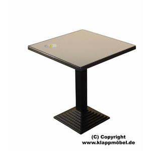 Tavolo bistrò Quadro, piano Sevelit antracite 70x70 cm - Product Image 1
