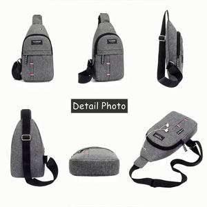 Bolsa de Lona para Hombro, Estilo Casual y Deportivo, con Logotipo Personalizado, para Hombre, Ideal para Caminar y Viajar, Venta al Por Mayor - Product Image 2