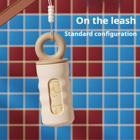 Dispensador de Bolsas para Excrementos de Perro Recargable, Portátil, Libre de BPA, de Silicona, para Perros y Gatos, Precio de Fábrica Petop