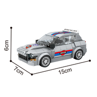 Kit de construction STEM Voiture de course pour enfants avec fonction roue libre, jouet éducatif d'ingénierie à assembler en briques pour les 6 ans et plus