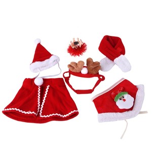Set Natalizio per Animali Domestici in Offerta, Cappello da Babbo Natale, Sciarpa, Mantello, <span class=keywords><strong>Corna</strong></span> <span class=keywords><strong>di</strong></span> Renna in Tessuto per Cani e Gatti, Accessori Festivi Invernali - Product Image 1