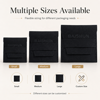 Pochette à bijoux en microfibre suédée légère avec rabat, personnalisable avec logo OEM ODM, directement de l'usine, pour bagues, boucles d'oreilles, emballage cadeau