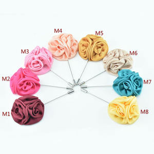 Broche de Flores Personalizado para Boda, Elegante Boutonniere Floral, Broche de Diseñador Brillante para Boda, Marcas Populares - Product Image 1