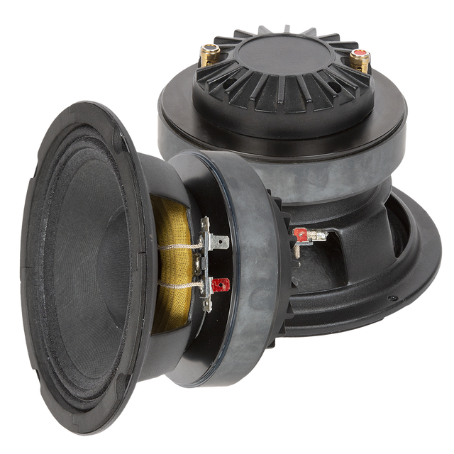 6.5" Coaxial Woofer PA Speaker Steel Basket 2" Copper Voice Coil 100W RMS/200W MAX OEM