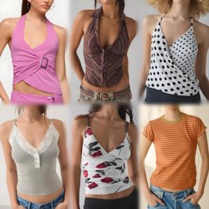 Déstockage Usine 2026 : Lots de Crop Tops Décontractés d'Été pour Femmes – Expédition Aléatoire du Stock - Product Image 4