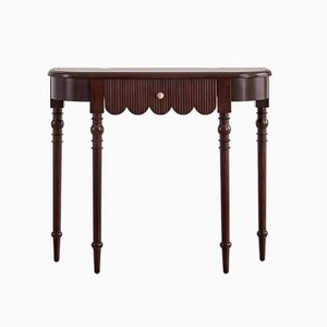 Mesa <span class=keywords><strong>Consola</strong></span> Decorativa de Estilo Nórdico Europeo de Madera Maciza Vintage de Lujo para <span class=keywords><strong>Recibidor</strong></span>, con Forma de Arco Semicircular, para Uso en Hoteles - Product Image 5