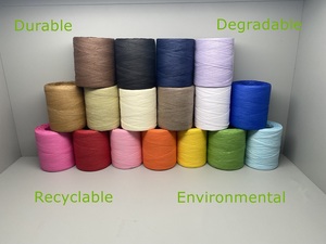 Raffia 100% Carta con Tocco Morbido, Ecologica, 3-7mm, Intrecciata per Progetti Fai-da-Te di Cappelli e Borse - Product Image 2