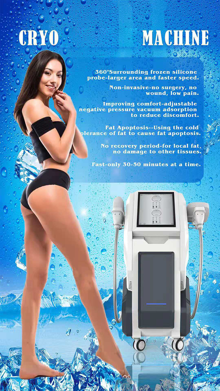 Máquina para reducir la papada con 360 grados y 4 manijas de dispositivo 360 Cryo