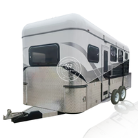 2025 Camping Cheval Flotteur 3 Cheval Remorques Australie Standard Luxe Cheval Flotteur Remorque