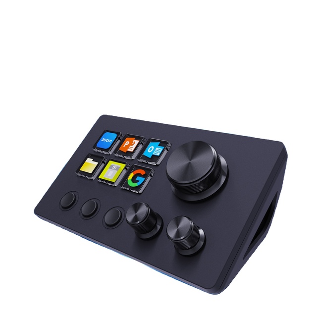 N3 Macro Keyboard with 6 LCD Keys & 3 Knobs | All-in-One Controller for Video Editing & Streaming
