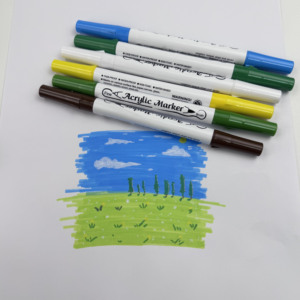 Nuevos Marcadores Acrílicos <span class=keywords><strong>de</strong></span> Doble Punta y Colores Vivos, Resistentes al Agua, para Colorear Cerámica y Decoración del Hogar, <span class=keywords><strong>Pintura</strong></span> a Mano - Product Image 6