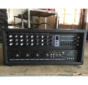 4 channel mixer console Professional box mixer powered mixer with case hot sell for stage home use with mic speaker amplifier