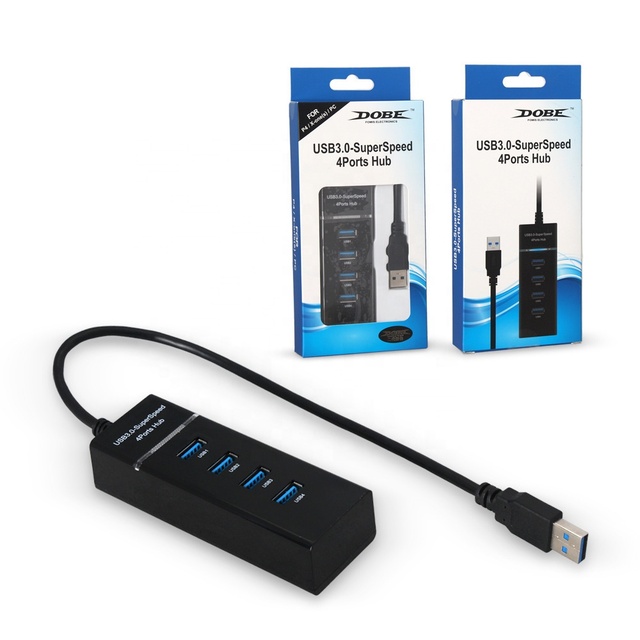 TY-769 4 in 1 HUB USB3.0 Adapter for PS4 SLIM/PRO Super Speed 4 Ports Converter for Xboxes One HUB