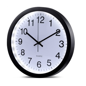 Đồng Hồ Hiện Đại Phát Sáng Trong Bóng Tối Đồng Hồ Treo Tường Điều Khiển Âm Thanh <span class=keywords><strong>LED</strong></span> Cảm Biến Thông Minh Phát Sáng Không Ồn 12 Inch Đồng Hồ Điều Khiển Giọng Nói - Product Image 1