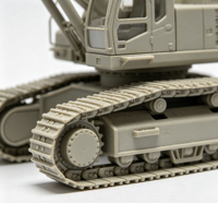 Contoh Model Skala Kendaraan Teknik Excavator Kustom, Layanan Manufaktur Prototipe Cetak 3D Kustom
