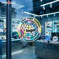 Autocollant décoratif pour vitre de voiture en vinyle durable, écologique, imperméable, découpé sur mesure, effet holographique, laser arc-en-ciel