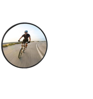 Miroirs de vélo HUALONG R2 en acrylique transparent, large champ de vision, rétroviseur de vélo de montagne réglable, extensible, rétroviseur de route