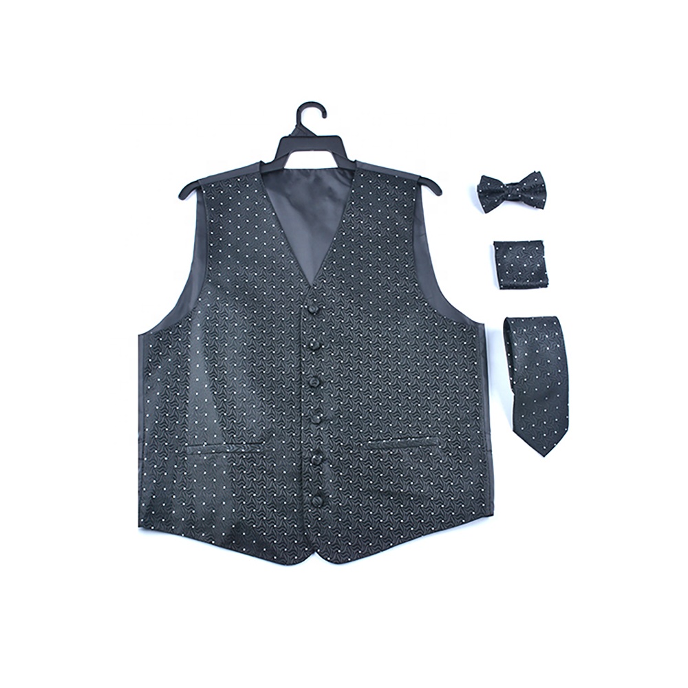 Mode Soie Tissé Gilet Gilet pour Hommes