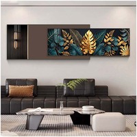 Nouvelle Peinture Murale Abstraite Empilée Minimaliste Moderne 2026 – Décoration de Fond de Canapé de Salon de Luxe – Toile Suspendue