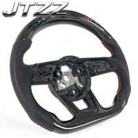 Volant en fibre de carbone avec écran LED pour Audi A4 B9 A5 A3 S4 S5 RS4 RS5 2017-2024, accessoires de voiture, volant de voiture