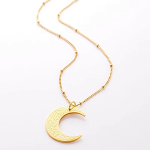 <span class=keywords><strong>Collana</strong></span> in Acciaio Inossidabile <span class=keywords><strong>con</strong></span> Incisione Calligrafica Araba Islamica Ayatul Kursi Allah Corano Ramadan, Gioielli alla Moda - Product Image 2