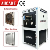 Cabine de sablage à économie d'énergie 5 pistolets automatiques avec plateau tournant à fréquence variable pour la rénovation de pièces mécaniques en atelier