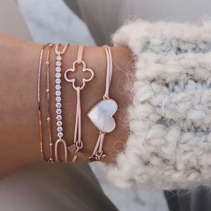 Bracelet en corde tressée réglable Jietao personnalisé avec barre en diamant pavé, en acier inoxydable, pierre de zircon, breloque logo et bijoux en cristal - Product Image 3