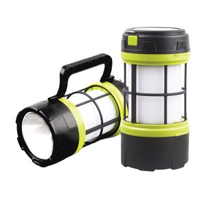 TANJE 910 Rot-Weiße LED-Leuchte Outdoor-Notlampe Mehrfach-Dimmfunktion Solar-Betrieben USB-Aufladung Camping- & Wanderlampe - Product Image 1