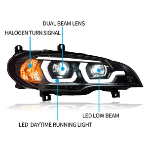 <span class=keywords><strong>Testa</strong></span> auto per fari X5 2007-2013 E70 <span class=keywords><strong>faro</strong></span> a LED Angel Eye DRL lampada di segnalazione Hid accessori automobilistici - Product Image 6