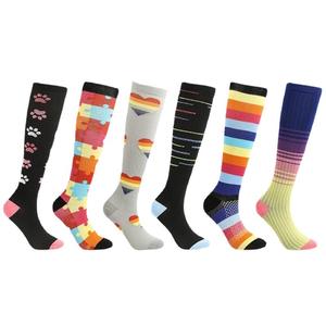 Calzini da sci a compressione a colori da uomo e da <span class=keywords><strong>donna</strong></span> calze a pressione sportive elastiche da esterno per l'inverno per il <span class=keywords><strong>ciclismo</strong></span> - Product Image 1