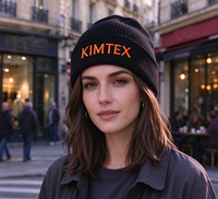 Bonnet tricoté unisexe 100 % acrylique personnalisé avec logo, chaud, pour l'hiver, vente en gros, OEM ODM