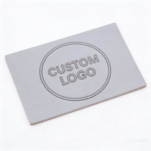 High Quality Retro Embossed Letter PU <strong>Label</strong> Customizable <strong>Leather</strong> PU <strong>Label</strong> for Bags Shoes Garments Private Brand - Product Image 4