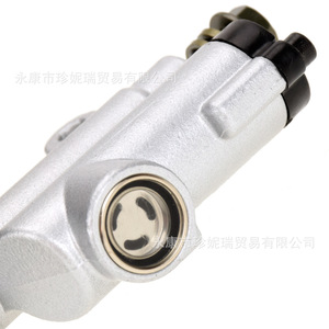 Scb023 Atv Single Line <b>Brake</b> Pump Universal Hydraulic Foot <b>Brake</b> <b>Cylinder</b> For Repair Replacement Silver - Product Image 2