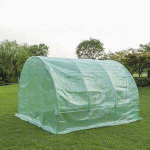 <span class=keywords><strong>Serre</strong></span> agricole portable ronde à toit en polyéthylène <span class=keywords><strong>de</strong></span> 300x300x200 cm avec structure en acier et protection UV pour la culture des fleurs - Product Image 1