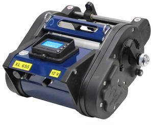 Moulinet Électrique Variable à Entraînement par Ligne XL 655 de Qualité Supérieure - 12 Volts, Deux Vitesses, Anti-Rétrofriction, en Alliage d'Aluminium et Acier Inoxydable - Product Image 1