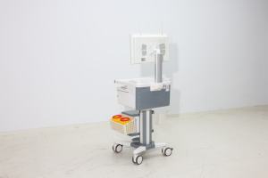 Carrello Medico Rotante in ABS per <span class=keywords><strong>Monitor</strong></span> con Regolazione dell'Altezza per Documentazione Clinica - EHR Ospedaliero Soggiorno Sala da Pranzo - Product Image 2