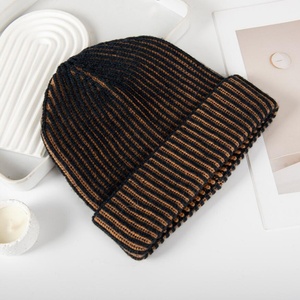 Korean Style Cross-Border Autumn <b>Winter</b> <b>Hat</b> Versatile Cuffed Cold Beanies for Men and Women Warm Knitted <b>Hat</b> - Product Image 3