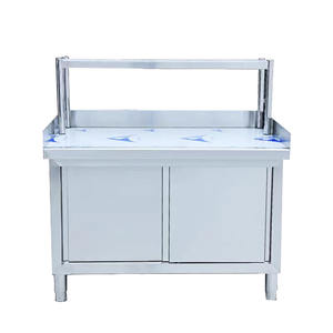 Table de cuisine Victory Kitchen modèle VCT, en acier inoxydable, avec armoire, pour boulangerie, hôtel, restaurant - Product Image 2